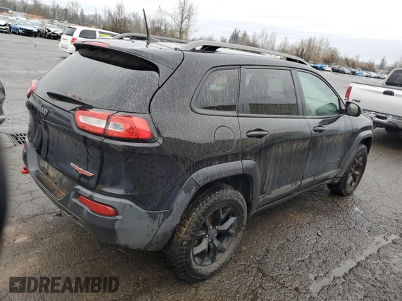 2017 Jeep Cherokee Trailhawk L Plus with VIN 1C4PJMBS9HW537640, listed as a Copart auction lot 84491674 with 121,396 mi miles and Clean Title. Bid and sale history available at carsss.com. Image 3.