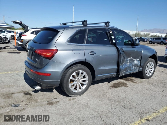 2014 Audi Q5 Premium Plus with VIN WA1LFAFP5EA083331, listed as a Copart auction lot 56058375 with 138,065 mi miles and Salvage title. Bid and sale history available at DreamBid. Image 3.