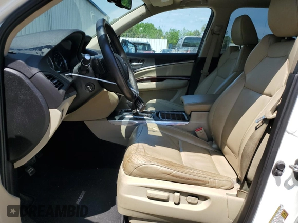 2015 Acura MDX Technology with VIN 5FRYD3H48FB004581, listed as a Copart auction lot 55024755 with 103,556 mi miles and Salvage title. Bid and sale history available at DreamBid. Image 7.