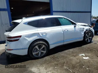2024 Genesis GV80 z VIN KMUHCESC8RU195038, wystawiony jako Copart lot #56411185 z przebiegiem 25 454 mil mil oraz Szkody całkowita. Historia ofert i sprzedaży dostępna na DreamBid. Obrazek 3.
