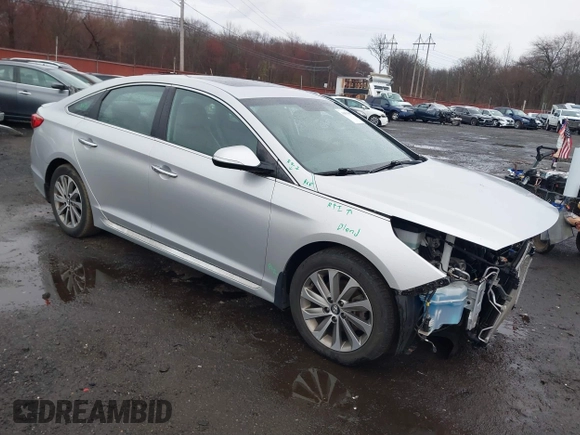 2017 Hyundai Sonata Sport with VIN 5NPE34AF4HH485507, listed as a IAAI auction lot 41853885 with 53,875 mi miles. Bid and sale history available at carsss.com. Image 1.