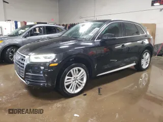 2018 Audi Q5 Premium Plus with VIN WA1BNAFYXJ2149691, listed as a Copart auction lot 48364685 with 82,415 mi miles and Salvage Title. Bid and sale history available at carsss.com. Image 1.