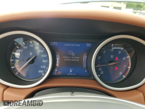 2020 Maserati Ghibli S Q4 GranLusso с VIN ZAM57YTL0L1351815, выставлен на аукционе Copart как лот 58732865 с пробегом 12 233 миль миль и Списание • Salvage title. История ставок и продаж доступна на DreamBid. Изображение 9.