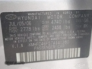 2007 Hyundai Azera SE z VIN KMHFC46F57A141280, wystawiony jako IAAI lot #42214462 z przebiegiem 105 476 mil mil oraz . Historia ofert i sprzedaży dostępna na DreamBid. Obrazek 9.