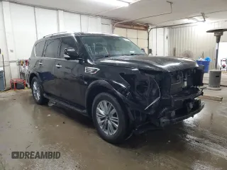 2020 Infiniti QX80 LUXE with VIN JN8AZ2NF5L9702550, listed as a Copart auction lot 72416774 with 101,864 mi miles and Salvage Title. Bid and sale history available at carsss.com. Image 4.