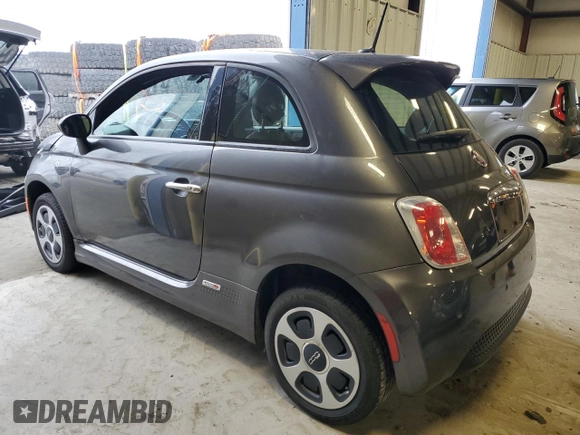 2015 FIAT 500e with VIN 3C3CFFGE6FT681555, listed as a Copart auction lot 88475495 with 36,254 mi miles and Salvage Title. Bid and sale history available at carsss.com. Image 2.