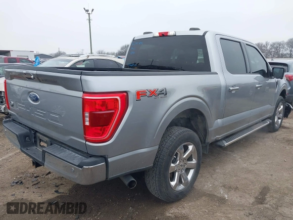 2022 Ford F-150 XL with VIN 1FTFW1E53NKD55940, listed as a IAAI auction lot 41589677 with 22,878 mi miles. Bid and sale history available at carsss.com. Image 4.