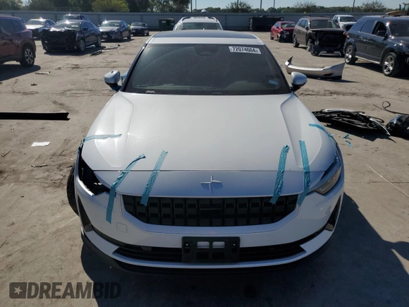 2022 Polestar 2 with VIN LPSED3KA2NL056361, listed as a Copart auction lot 72074604 with 30,566 mi miles and Salvage Title. Bid and sale history available at carsss.com. Image 5.