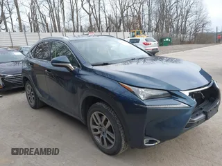 2015 Lexus NX 200t with VIN JTJYARBZ9F2002288, listed as a IAAI auction lot 41729121 with 161,812 mi miles. Bid and sale history available at carsss.com. Image 1.