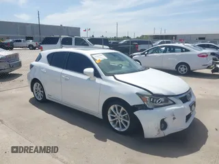 2012 Lexus CT with VIN JTHKD5BH6C2094938, listed as a IAAI auction lot 41823429 with 164,485 mi miles. Bid and sale history available at carsss.com. Image 1.