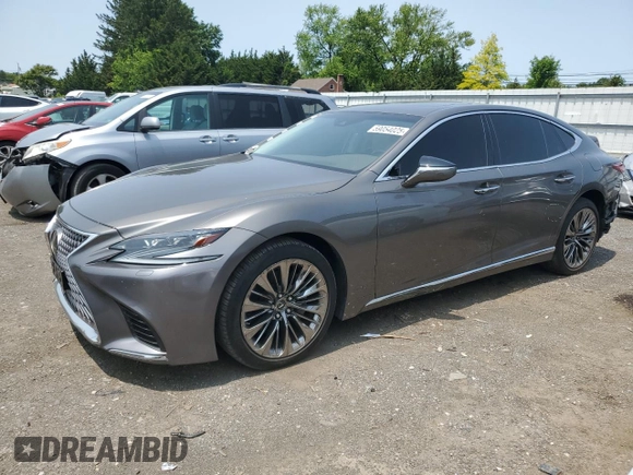 2019 Lexus LS 500 with VIN JTHC51FF0K5006854, listed as a Copart auction lot 59054025 with 59,267 mi miles and Salvage title. Bid and sale history available at DreamBid. Image 1.