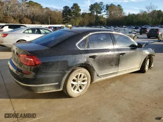 2017 Volkswagen Passat 1.8T S with VIN 1VWAT7A31HC086052, listed as a Copart auction lot 88760525 with 61,324 mi miles and Salvage Title. Bid and sale history available at carsss.com. Image 3.