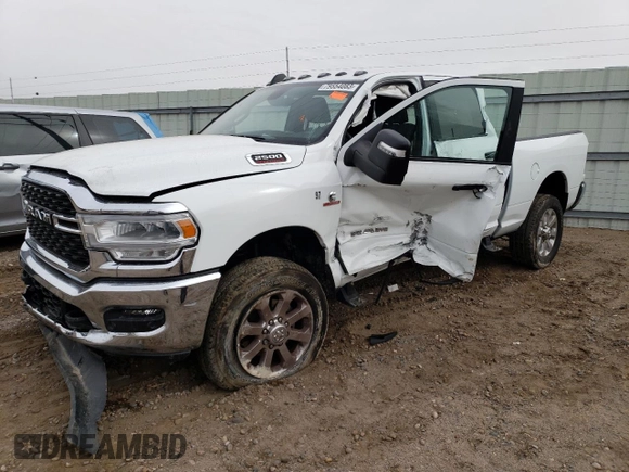 2023 Ram 2500 Big Horn with VIN 3C6UR5DL7PG518595, listed as a Copart auction lot 79554083 with 13,102 mi miles and Salvage title. Bid and sale history available at DreamBid. Image 1.
