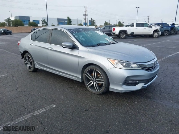 2017 Honda Accord Sedan Sport with VIN 1HGCR2F5XHA196750, listed as a IAAI auction lot 41545970 with NaN miles. Bid and sale history available at carsss.com. Image 1.