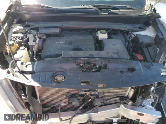 2017 Nissan Pathfinder Platinum with VIN 5N1DR2MN6HC619281, listed as a Copart auction lot 50221005 with 141,719 mi miles and Salvage title. Bid and sale history available at DreamBid. Image 13.