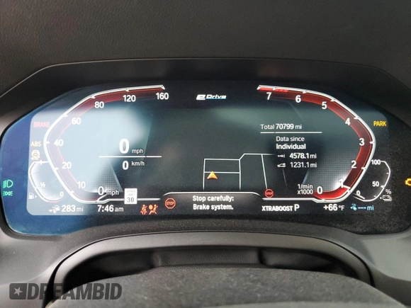 2022 BMW 3 Series 330e with VIN 3MW5P7J03N8C66082, listed as a Copart auction lot 50627595 with 70,799 mi miles and Salvage Title. Bid and sale history available at carsss.com. Image 9.