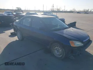2003 Honda Civic EX with VIN 2HGES267X3H553465, listed as a IAAI auction lot 41227606 with 204,347 mi miles. Bid and sale history available at carsss.com. Image 1.