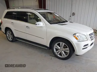 2011 Mercedes-Benz GL-Class GL 450 with VIN 4JGBF7BE9BA645344, listed as a IAAI auction lot 42099508 with 134,244 mi miles. Bid and sale history available at carsss.com. Image 1.