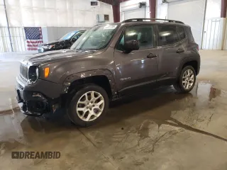 2018 Jeep Renegade Upland with VIN ZACCJBAB5JPJ35442, listed as a Copart auction lot 55517755 with 221,585 mi miles and Salvage title. Bid and sale history available at DreamBid. Image 1.