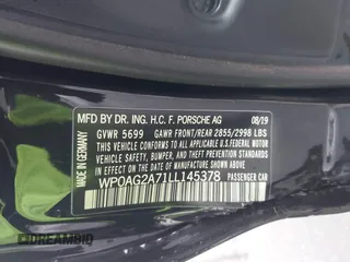 2020 Porsche Panamera GTS с VIN WP0AG2A71LL145378, выставлен на аукционе IAAI как лот 41519413 с пробегом 36 685 миль миль и . История ставок и продаж доступна на DreamBid. Изображение 9.