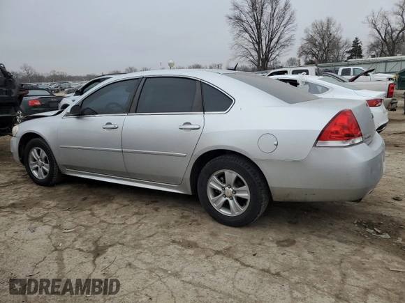 2015 Chevrolet Impala LS with VIN 2G1WA5E3XF1156723, listed as a Copart auction lot 44007025 with 99,349 mi miles and Salvage title. Bid and sale history available at DreamBid. Image 2.