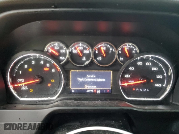 2021 Chevrolet Silverado 1500 RST with VIN 1GCUYEET3MZ437972, listed as a Copart auction lot 82856774 with 64,978 mi miles and Salvage Title. Bid and sale history available at carsss.com. Image 9.