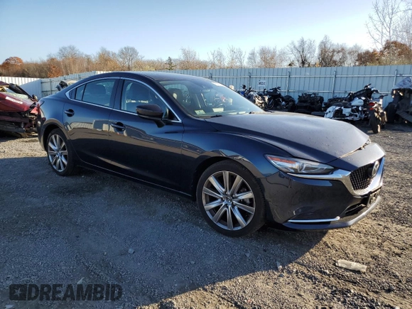 2021 Mazda 6 Carbon Edition with VIN JM1GL1WY3M1616400, listed as a Copart auction lot 78985274 with 84,255 mi miles and Salvage Title. Bid and sale history available at DreamBid. Image 4.