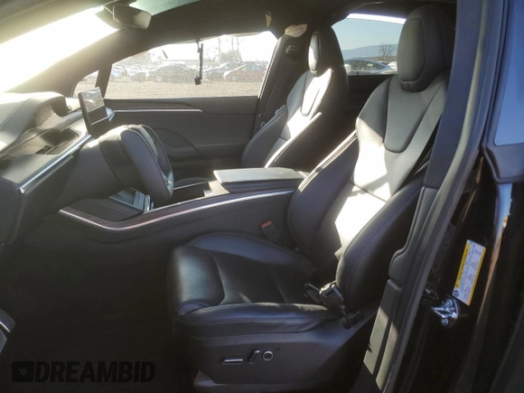 2022 Tesla Model X with VIN 7SAXCAE54NF359461, listed as a Copart auction lot 46868045 with 0 mi miles and Salvage Title. Bid and sale history available at carsss.com. Image 7.
