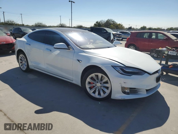 2016 Tesla Model S 90D with VIN 5YJSA1E49GF159988, listed as a Copart auction lot 76457024 with Not Provided miles and Salvage Title. Bid and sale history available at DreamBid. Image 4.