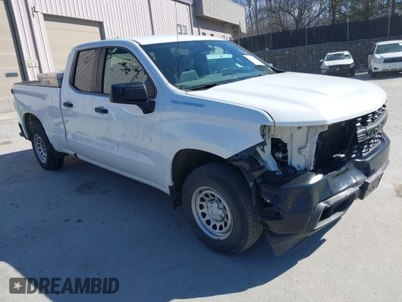 2020 Chevrolet Silverado 1500 Work Truck with VIN 1GCRWAEFXLZ211182, listed as a IAAI auction lot 41768487 with 142,824 mi miles and . Bid and sale history available at DreamBid. Image 1.