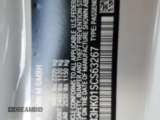 2025 BMW M4 Competition xDrive with VIN WBS33HK01SCS63267, listed as a Copart auction lot 71583604 with 0 mi miles and Salvage Title. Bid and sale history available at carsss.com. Image 14.