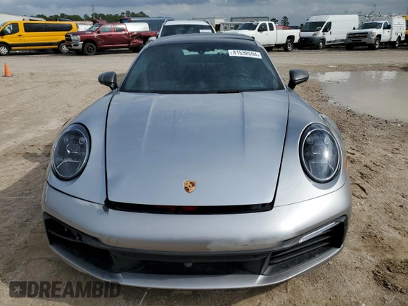 2024 Porsche 911 Carrera with VIN WP0AA2A96RS207083, listed as a Copart auction lot 81538594 with 5,237 mi miles and Salvage Title. Bid and sale history available at carsss.com. Image 5.
