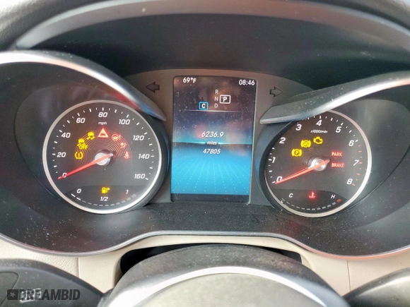 2020 Mercedes-Benz GLC with VIN W1N0G8DB7LV255668, listed as a Copart auction lot 50875585 with 47,805 mi miles and Clean Title. Bid and sale history available at carsss.com. Image 9.