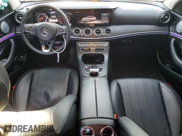 2018 Mercedes-Benz E 300 with VIN WDDZF4KB5JA370390, listed as a Copart auction lot 51099755 with 40,295 mi miles and Salvage title. Bid and sale history available at DreamBid. Image 8.