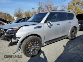 2023 Nissan Armada Platinum with VIN JN8AY2DA5P9403428, listed as a Copart auction lot 78377324 with 9,583 mi miles and Salvage Title. Bid and sale history available at carsss.com. Image 1.
