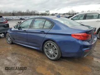 2019 BMW 5 Series 540i xDrive with VIN WBAJE7C57KWW14577, listed as a Copart auction lot 45013375 with 61,383 mi miles and Salvage Title. Bid and sale history available at carsss.com. Image 2.