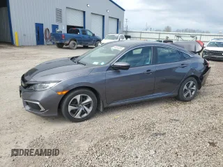 2019 Honda Civic LX with VIN 2HGFC2F61KH558125, listed as a Copart auction lot 55324225 with 66,107 mi miles and Salvage Title. Bid and sale history available at DreamBid. Image 1.