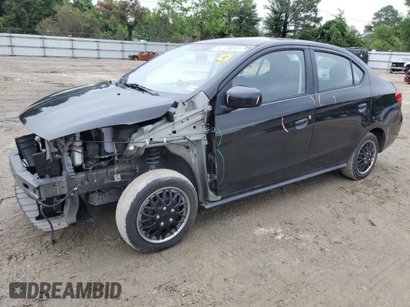 2020 Mitsubishi Mirage ES with VIN ML32F3FJ4LHF06340, listed as a Copart auction lot 60728815 with 52,985 mi miles and Salvage title. Bid and sale history available at DreamBid. Image 1.
