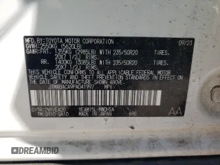 2023 Toyota bZ4X XLE with VIN JTMABACA9PA041997, listed as a Copart auction lot 52922215 with 6,490 mi miles and Salvage Title. Bid and sale history available at DreamBid. Image 13.