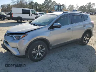 2018 Toyota RAV4 XLE with VIN JTMWFREV9JJ209010, listed as a Copart auction lot 46638075 with 50,553 mi miles and Salvage Title. Bid and sale history available at DreamBid. Image 1.