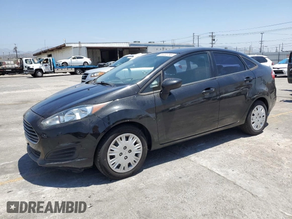 2014 Ford Fiesta S with VIN 3FADP4AJXEM128218, listed as a Copart auction lot 58033785 with 104,984 mi miles and Salvage title. Bid and sale history available at DreamBid. Image 1.