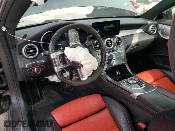 2020 Mercedes-Benz C with VIN W1KWJ8HB1LG032534, listed as a Copart auction lot 48568793 with 17,591 mi miles and . Bid and sale history available at DreamBid. Image 8.