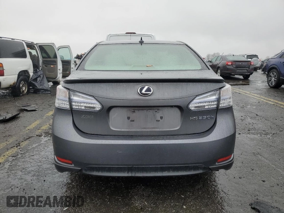 2012 Lexus HS with VIN JTHBB1BA5C2050768, listed as a Copart auction lot 85058274 with 190,507 mi miles and Salvage Title. Bid and sale history available at carsss.com. Image 6.