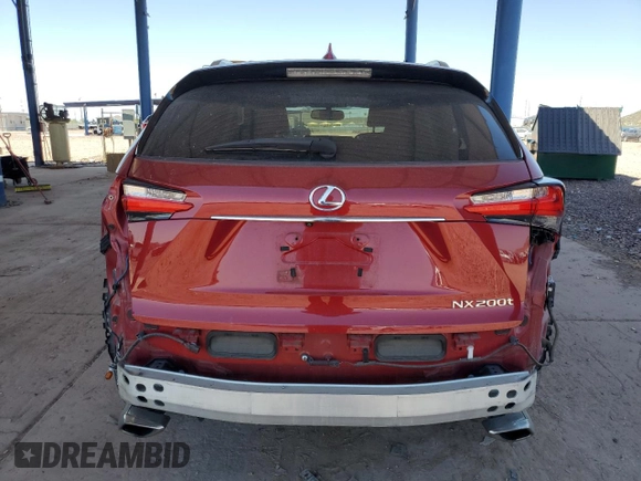 2017 Lexus NX 200t with VIN JTJYARBZ6H2065397, listed as a Copart auction lot 61388325 with 97,886 mi miles and Salvage title. Bid and sale history available at DreamBid. Image 6.