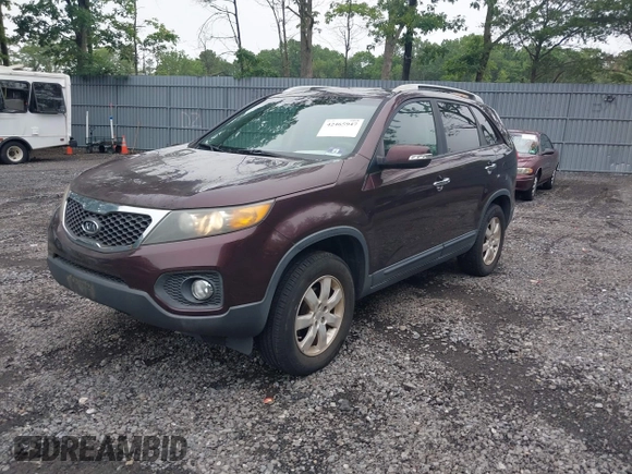 2011 Kia Sorento LX with VIN 5XYKT3A1XBG147240, listed as a IAAI auction lot 42465947 with 112,150 mi miles and . Bid and sale history available at DreamBid. Image 2.