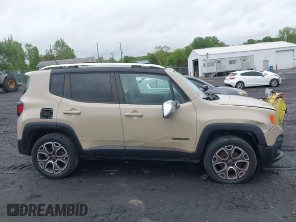 2015 Jeep Renegade Limited with VIN ZACCJBDT0FPB55402, listed as a IAAI auction lot 42351032 with 105,059 mi miles and . Bid and sale history available at DreamBid. Image 13.