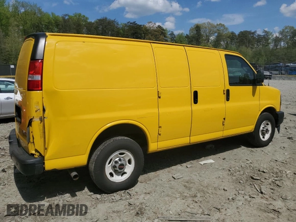 2021 GMC Savana Cargo with VIN 1GTW7AFP4M1176601, listed as a Copart auction lot 53842685 with 153,960 mi miles and Clean Title. Bid and sale history available at carsss.com. Image 3.