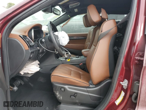 2020 Jeep Grand Cherokee Overland with VIN 1C4RJFCGXLC204095, listed as a Copart auction lot 43705155 with 34,569 mi miles and Non repairable. Bid and sale history available at DreamBid. Image 7.