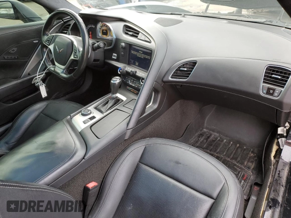 2016 Chevrolet Corvette with VIN NY75018, listed as a Copart auction lot 57996654 with 53,270 mi miles and Salvage title. Bid and sale history available at DreamBid. Image 8.