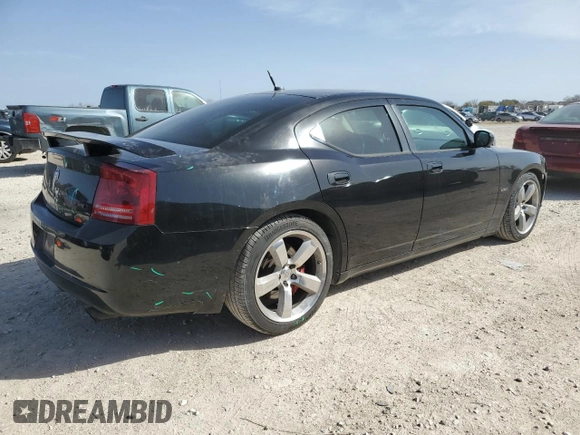 2008 Dodge Charger SRT-8 with VIN 2B3KA73W48H284076, listed as a Copart auction lot 48109825 with 156,174 mi miles and Salvage Title. Bid and sale history available at carsss.com. Image 3.